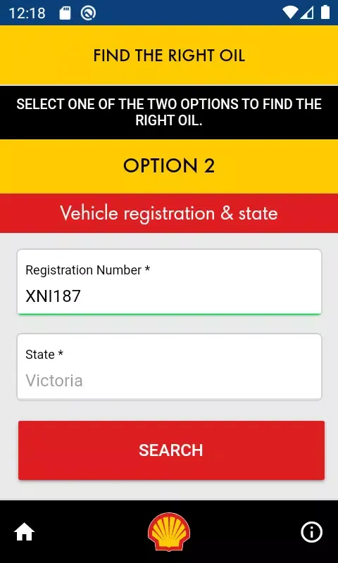 Screenshot di Shell LubeMatch Australia