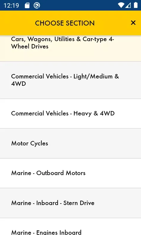 Screenshot di Shell LubeMatch Australia