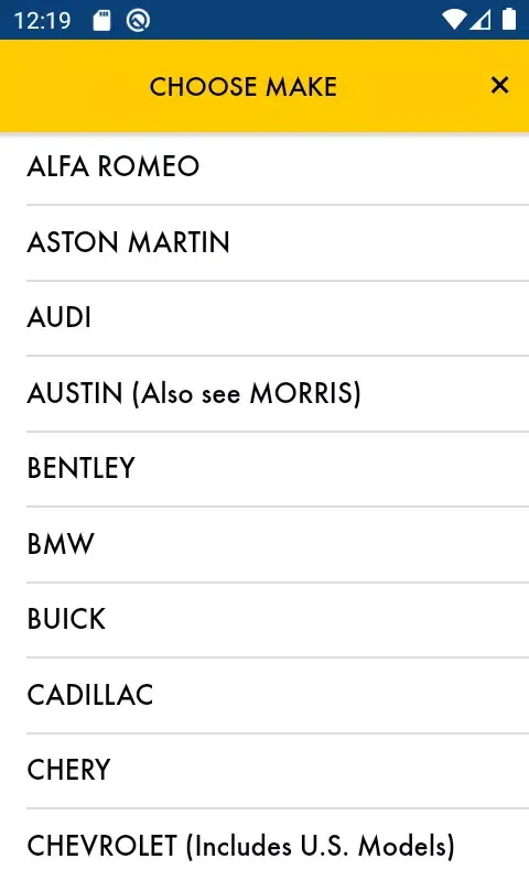 Screenshot di Shell LubeMatch Australia