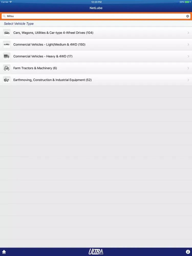 Capturas de pantalla de NetLube Ultra Lubricants Australia iPad