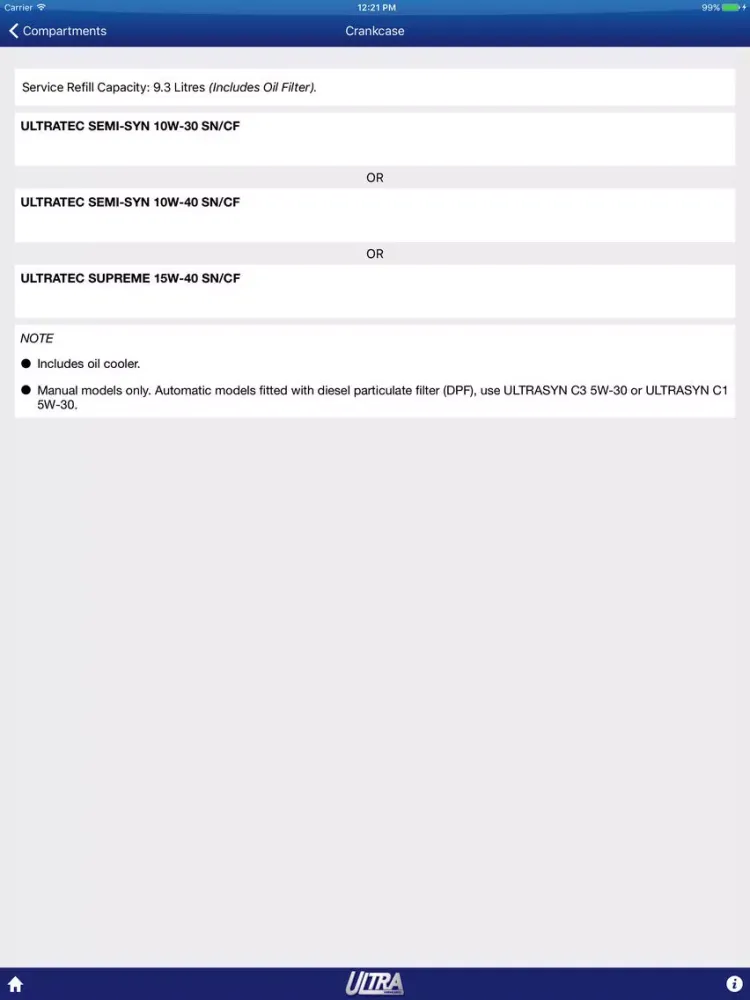 Capturas de pantalla de NetLube Ultra Lubricants Australia iPad