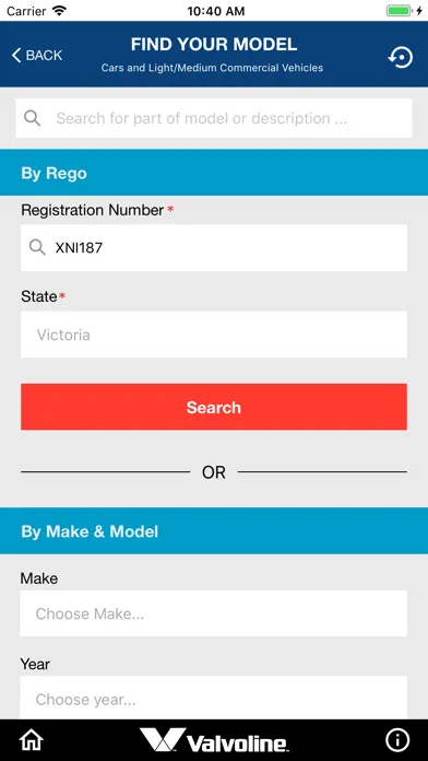 Valvoline Australia Lube Guide স্ক্রিনশট