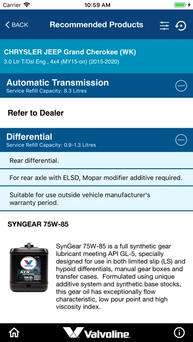 Valvoline Australia Lube Guide স্ক্রিনশট