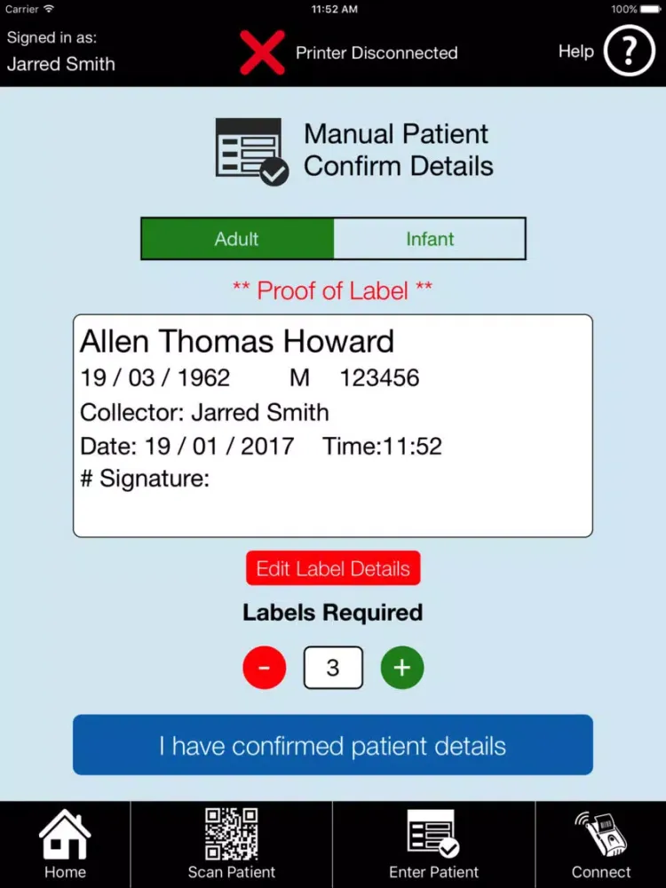 POSITIVE I.D iPad  Screenshots