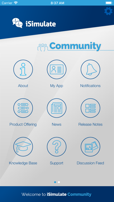 Ảnh chụp màn hình của iSimulate Community