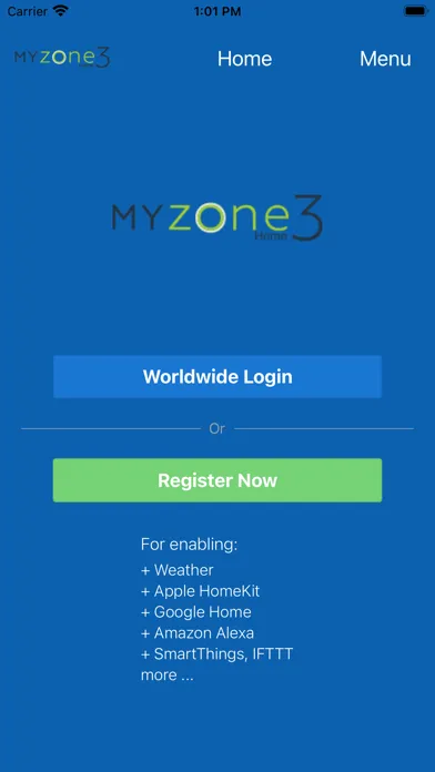 Captures d'écran de MyZone3 Home