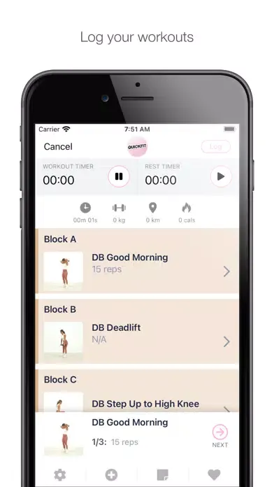 Capturas de tela do JL Quickfit