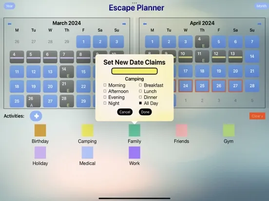 Escape Planner, 4 leisure time iPad  سکرین شاٹس