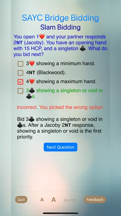 Standard American (SAYC) Screenshots