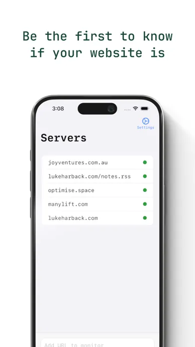 Ping: website monitoring سکرین شاٹس