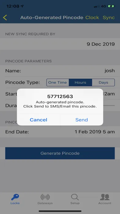 Tangkapan skrin KAS Cloud App