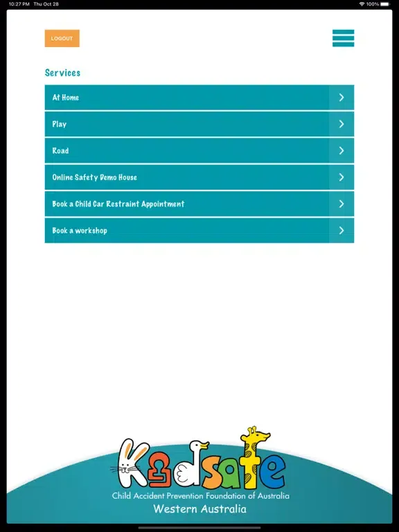 Kidsafe WA Child Safety App iPad 应用截图
