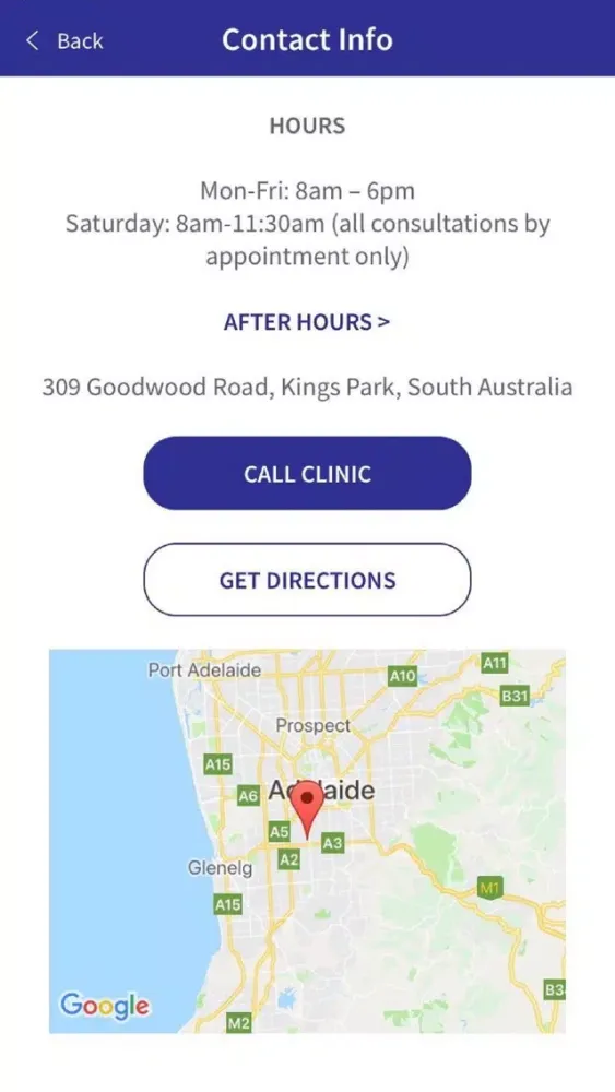 Kings Park Clinic应用截图