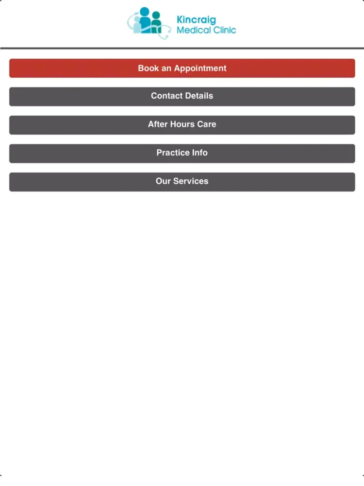 Kincraig Medical Clinic iPad  স্ক্রিনশট