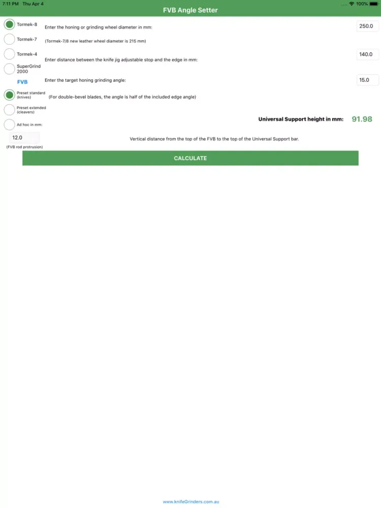 FVB Angle Setter iPad  স্ক্রিনশট