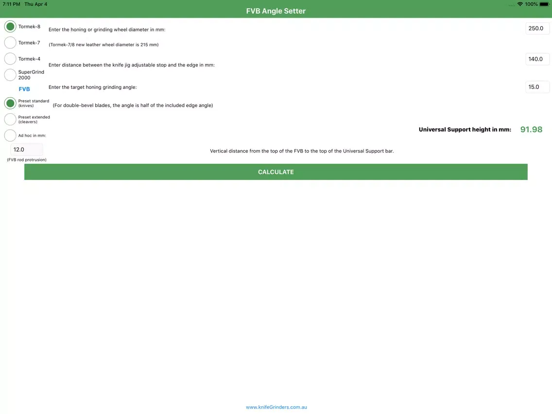 FVB Angle Setter iPad  স্ক্রিনশট