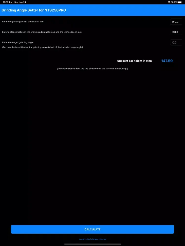 Angle Setter for NTS 250PRO iPad  Screenshots