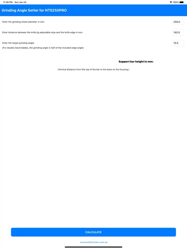 Angle Setter for NTS 250PRO iPad  Screenshots