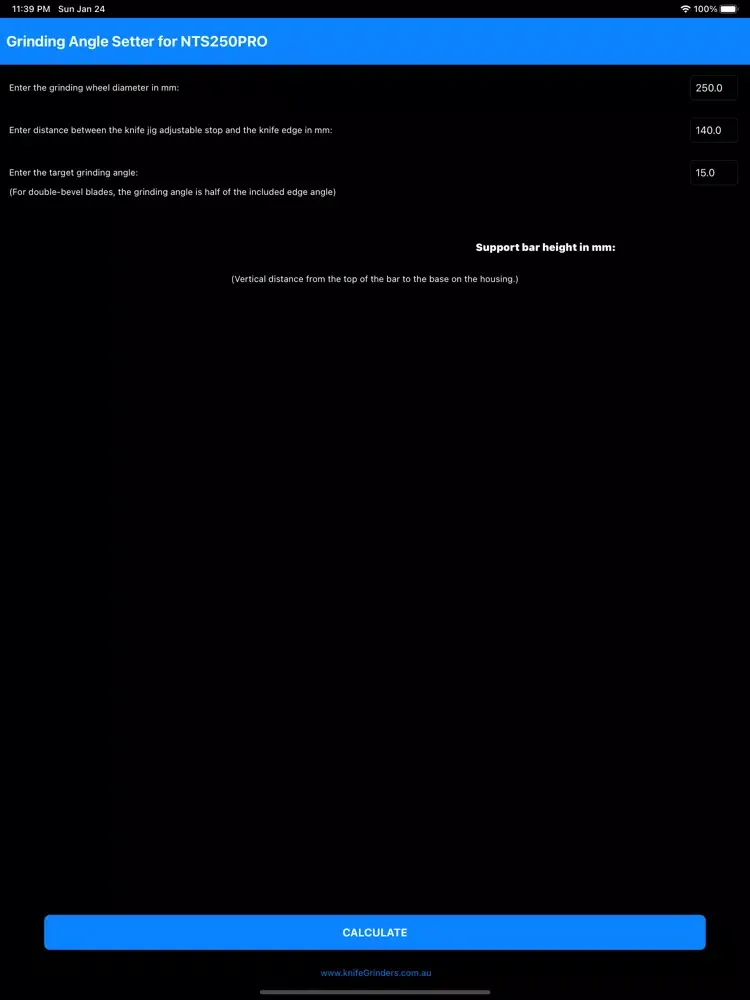 Angle Setter for NTS 250PRO iPad  Screenshots