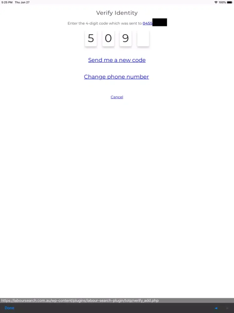Labour Search iPad  スクリーンショット
