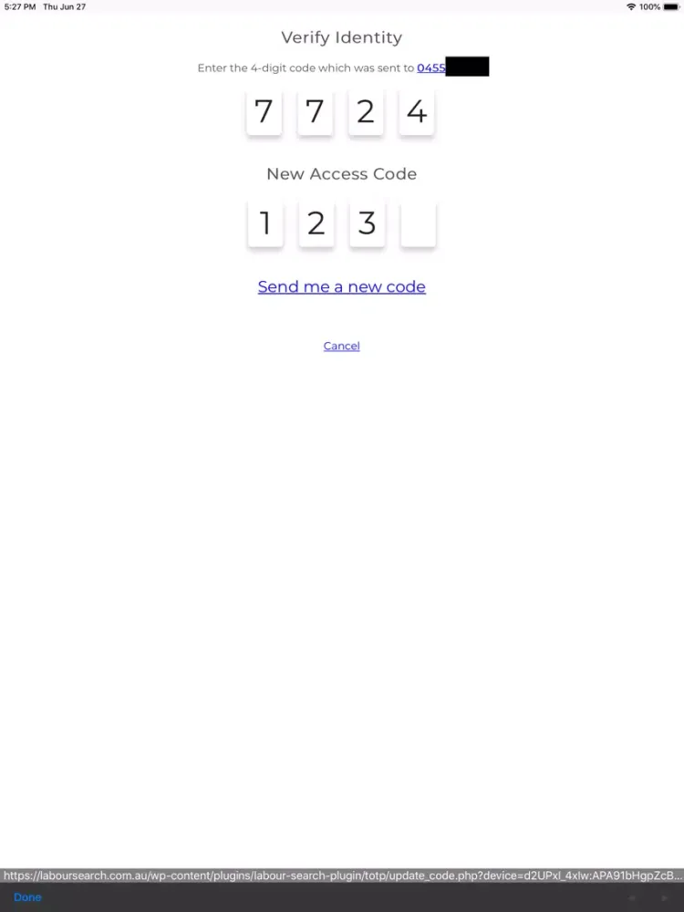 Labour Search iPad  スクリーンショット