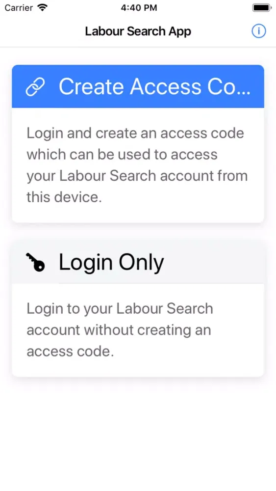 Labour Search スクリーンショット