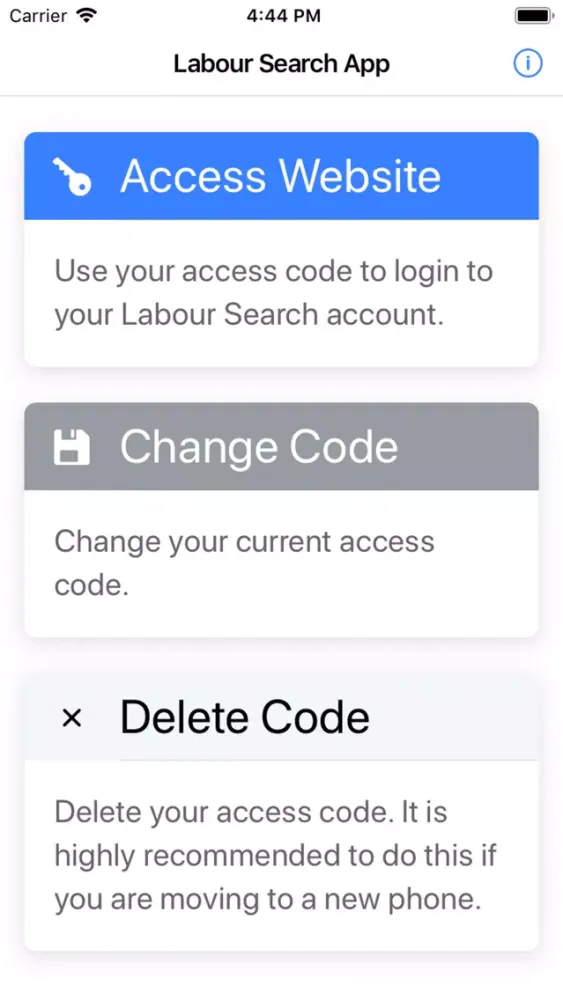 Labour Search スクリーンショット