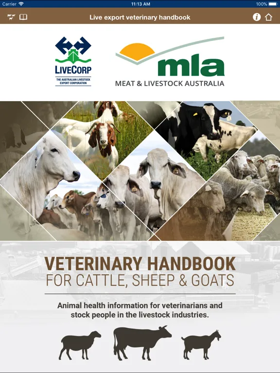 Veterinary Handbook iPad  Screenshots