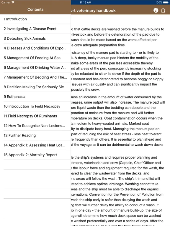 Veterinary Handbook iPad  Screenshots