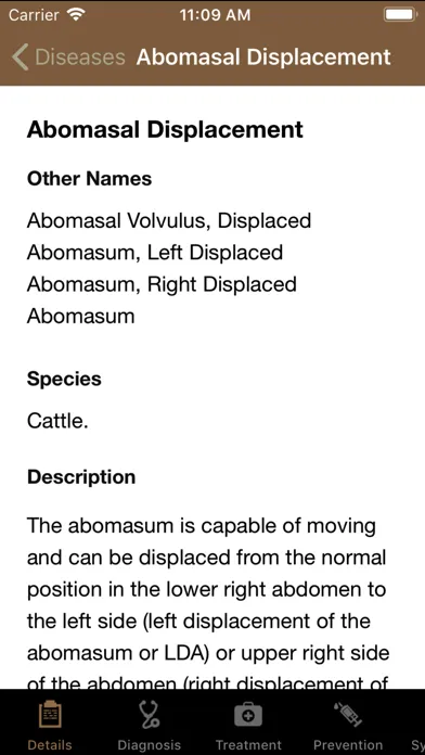 Veterinary Handbook Screenshots