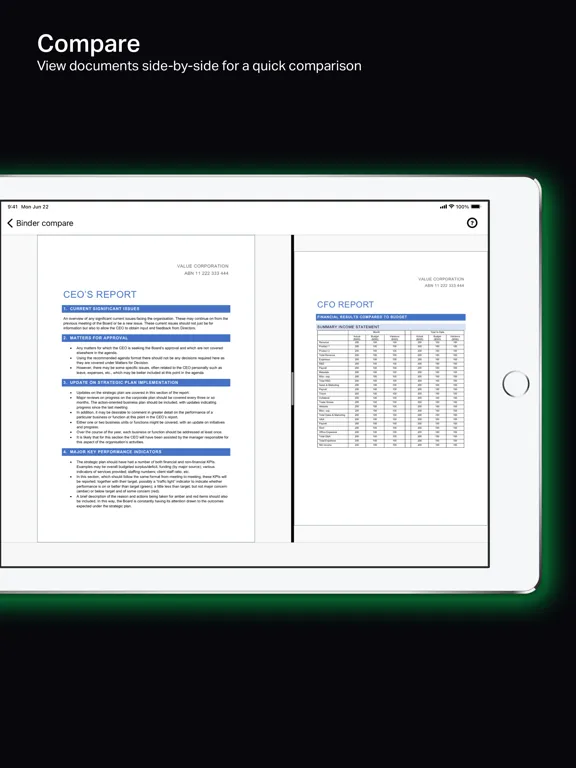 Tangkapan skrin Athena Board iPad 