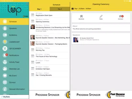 Lüp Events – Launcher iPad  Screenshots