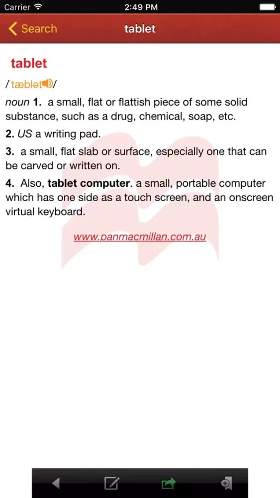Capturas de pantalla de Macmillan Pocket Dictionary