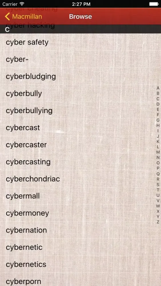Capturas de pantalla de Macmillan Pocket Dictionary