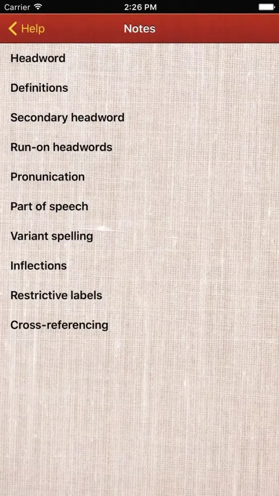 Capturas de pantalla de Macmillan Pocket Dictionary