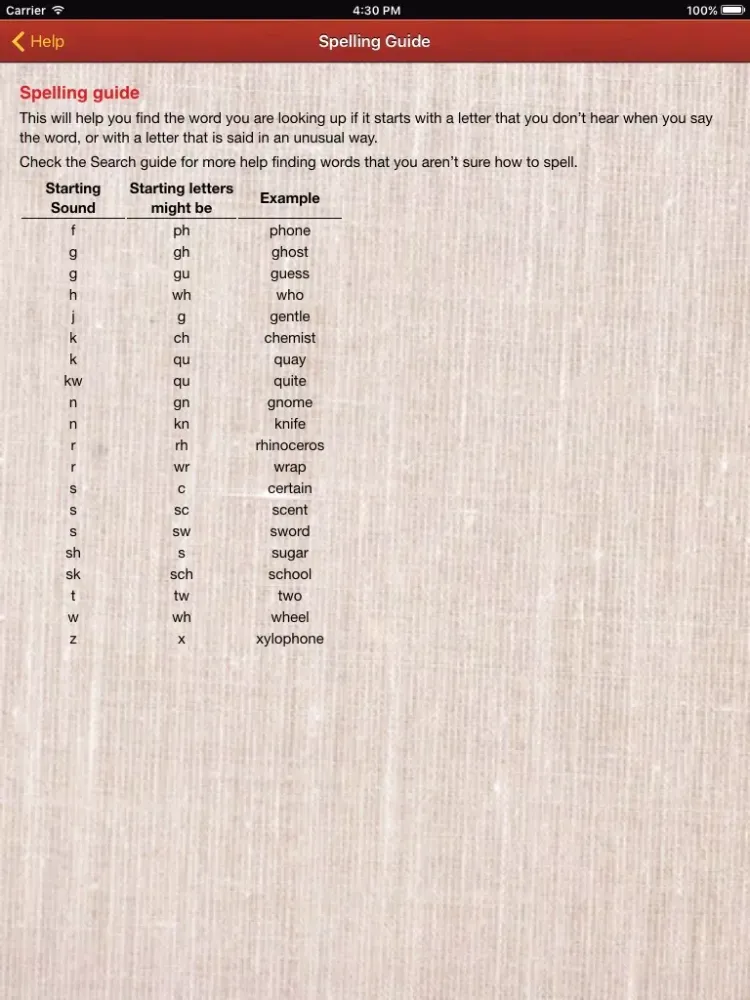 Macmillan Primary Australian Dictionary iPad  Ekran Görüntüleri
