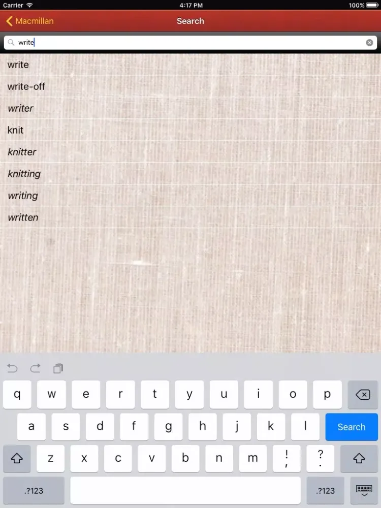 Screenshot di Macmillan Student Australian Dictionary iPad 