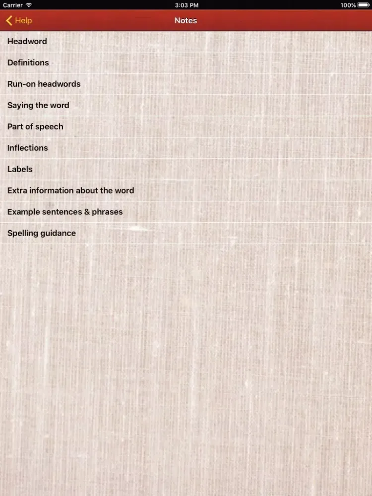 Screenshot di Macmillan Student Australian Dictionary iPad 