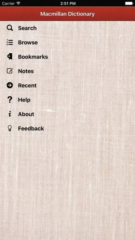 Screenshot di Macmillan Student Australian Dictionary