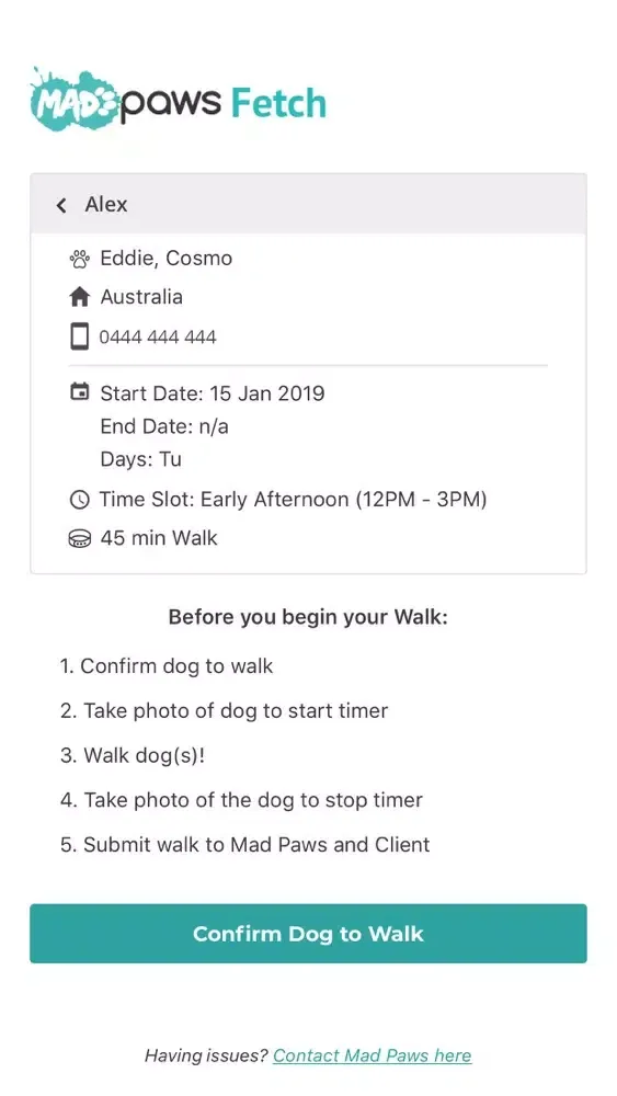 Captures d'écran de Mad Paws Fetch for Dog Walkers