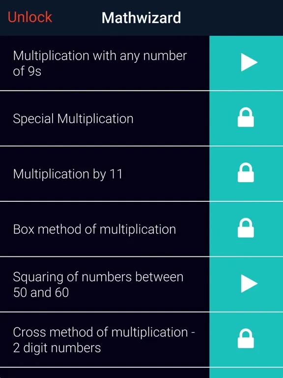Tangkapan skrin Mathwizard-Tricks & Shortcuts iPad 