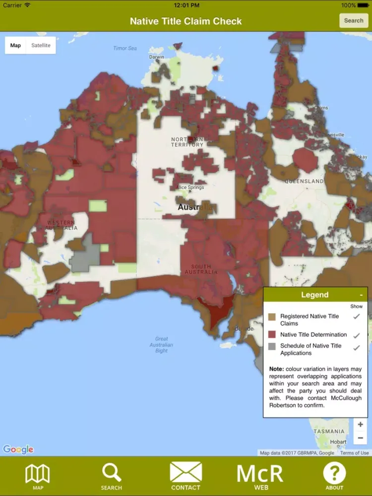 McCullough Robertson Native Title Claim Check iPad  Ekran Görüntüleri