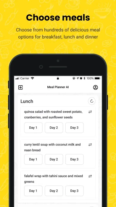 MealPlanner: AI-Powered Chat应用截图