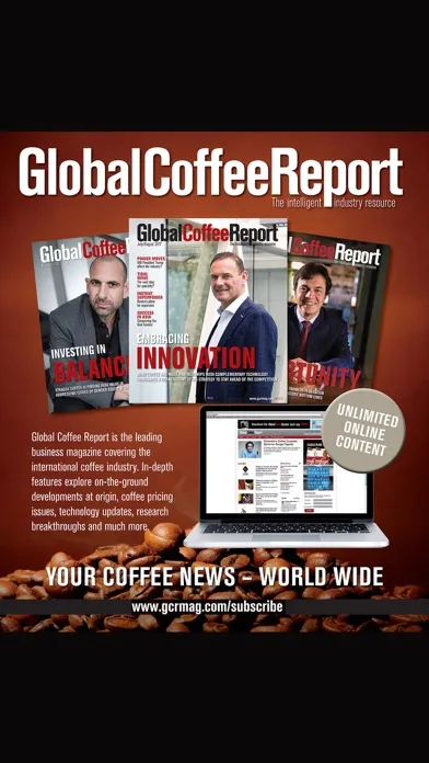 Zrzuty ekranu Global Coffee Report Magazine