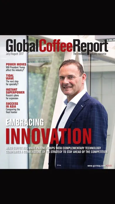 Zrzuty ekranu Global Coffee Report Magazine
