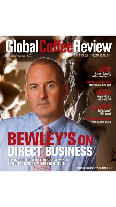 Zrzuty ekranu Global Coffee Report Magazine