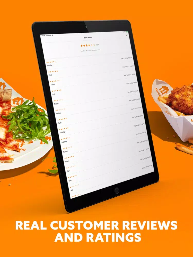 Ảnh chụp màn hình của Menulog - Food Delivery iPad 