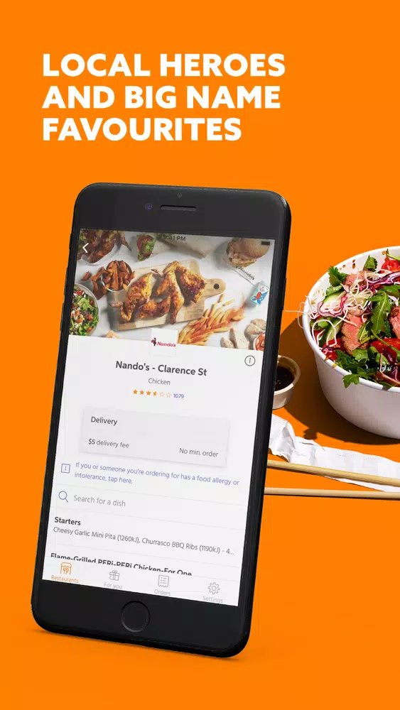 Ảnh chụp màn hình của Menulog - Food Delivery