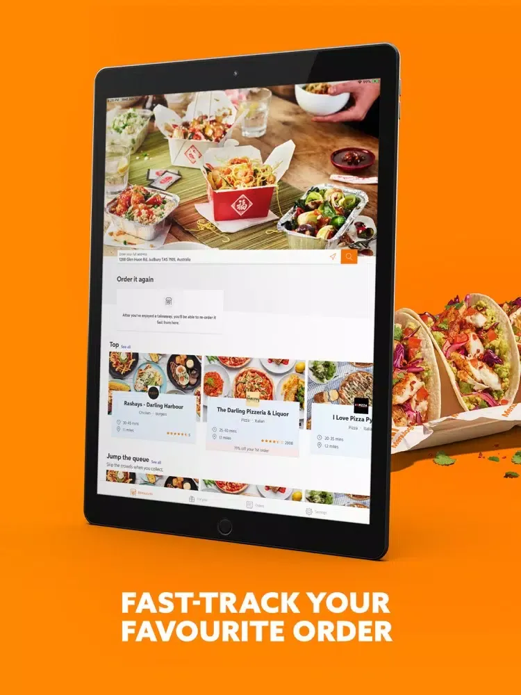صور Menulog | NZ Takeaway Online iPad 