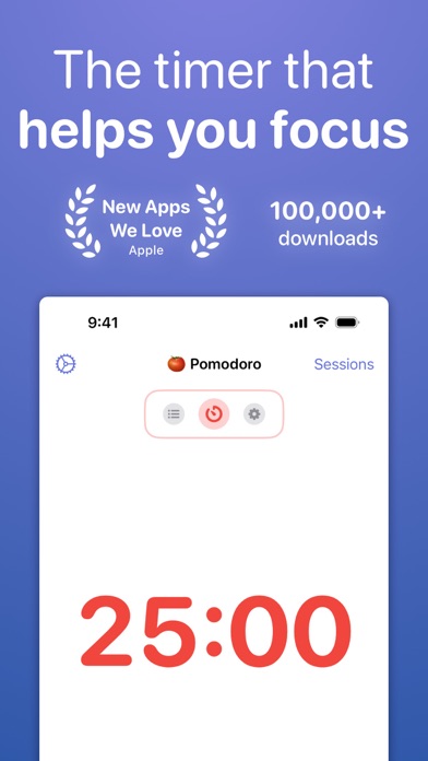 Focused Work - Pomodoro Timer スクリーンショット